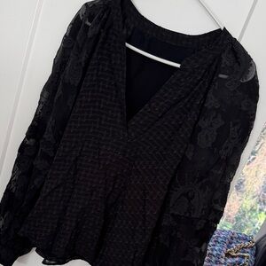 IRO PARIS Lace Black Women's Top L